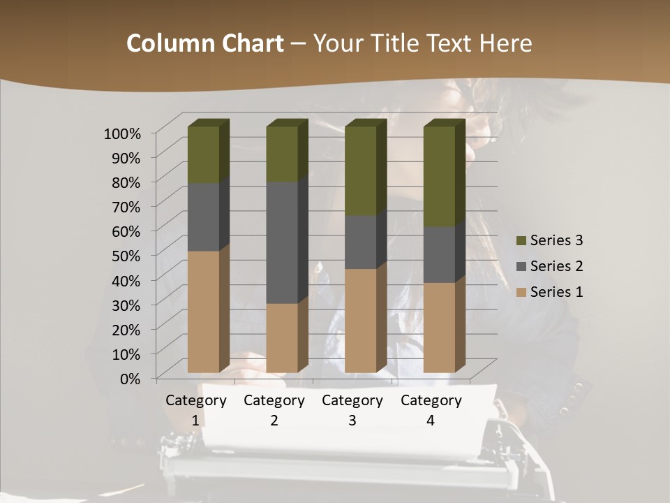 Adult Asian Typewriter PowerPoint Template