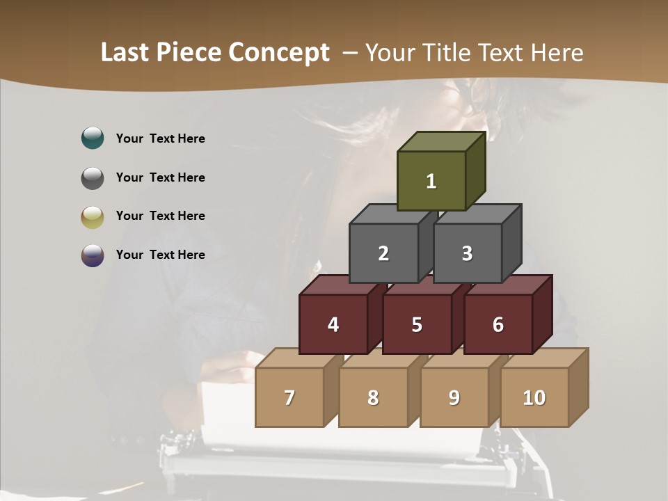 Adult Asian Typewriter PowerPoint Template