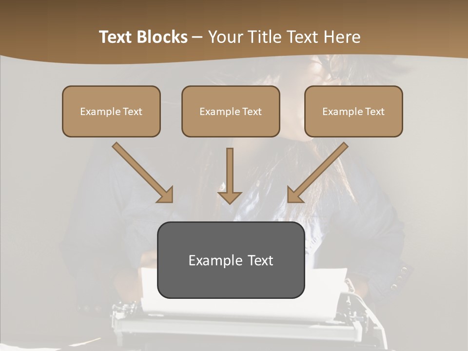 Adult Asian Typewriter PowerPoint Template