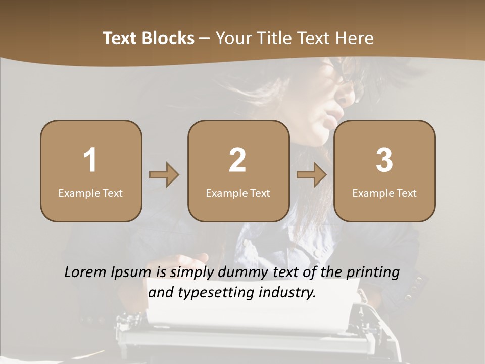 Adult Asian Typewriter PowerPoint Template