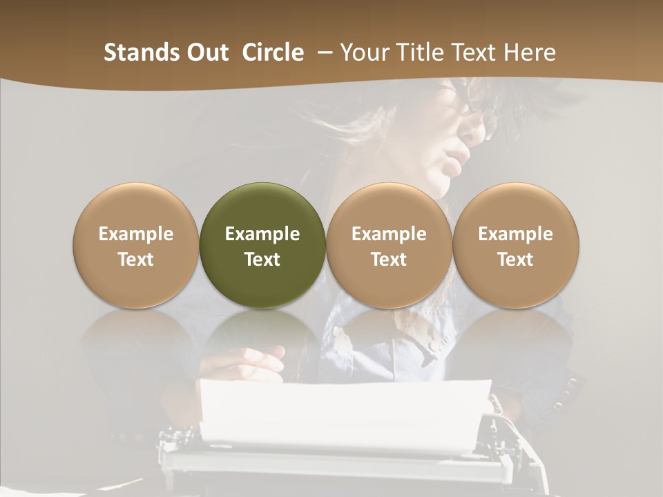 Adult Asian Typewriter PowerPoint Template