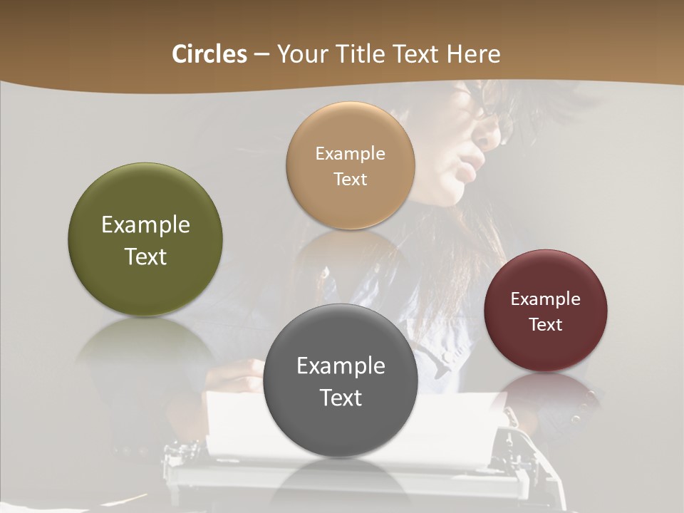 Adult Asian Typewriter PowerPoint Template