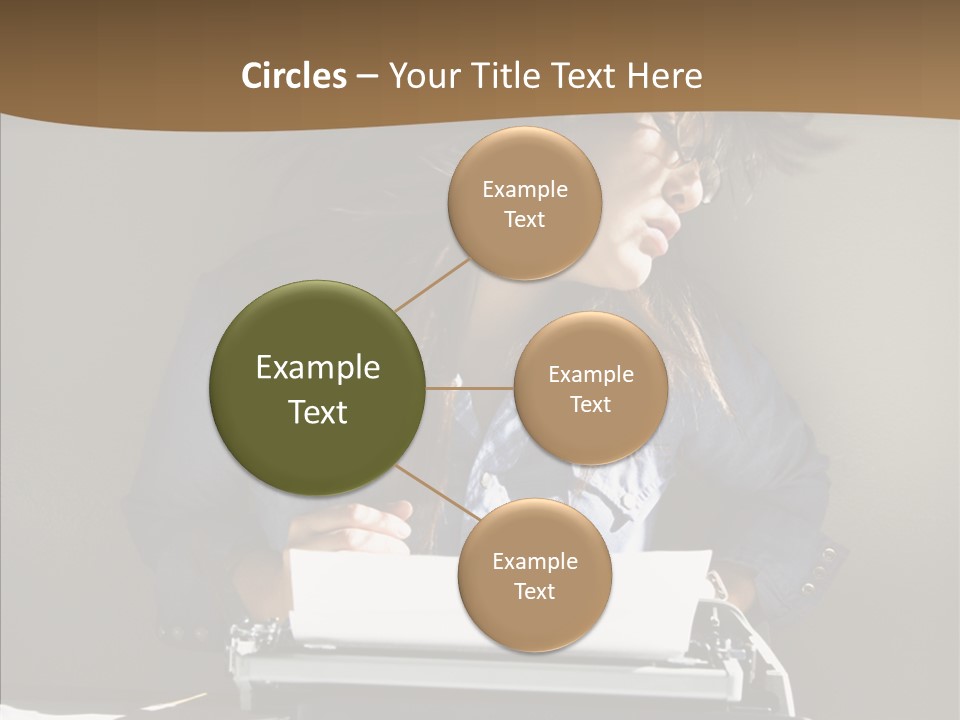 Adult Asian Typewriter PowerPoint Template