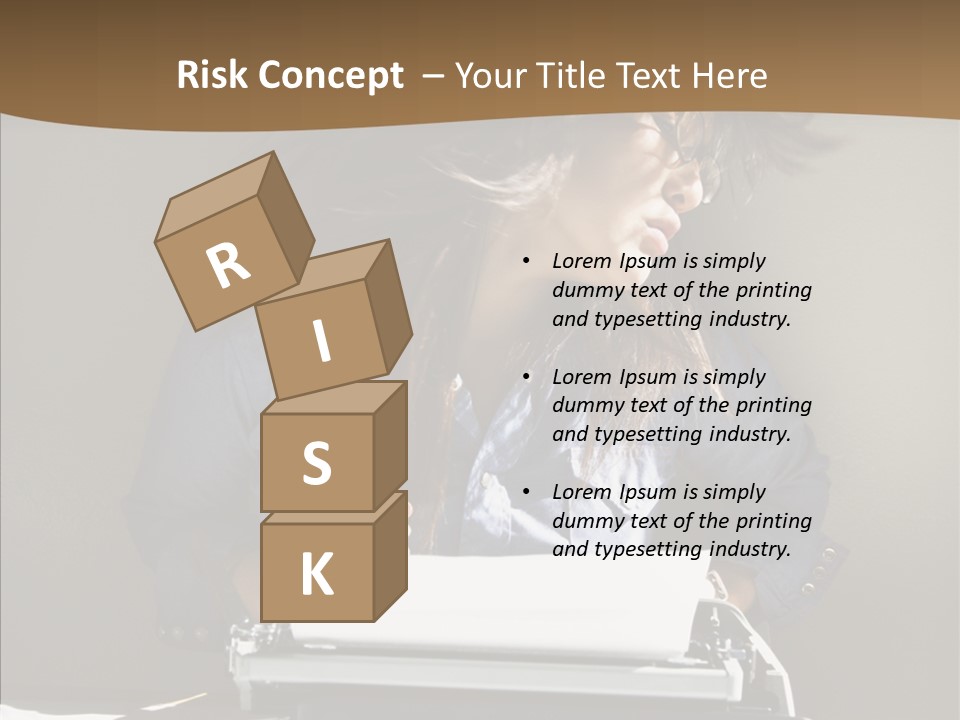 Adult Asian Typewriter PowerPoint Template