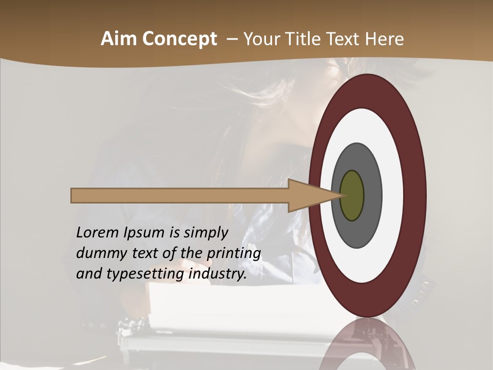 Adult Asian Typewriter PowerPoint Template