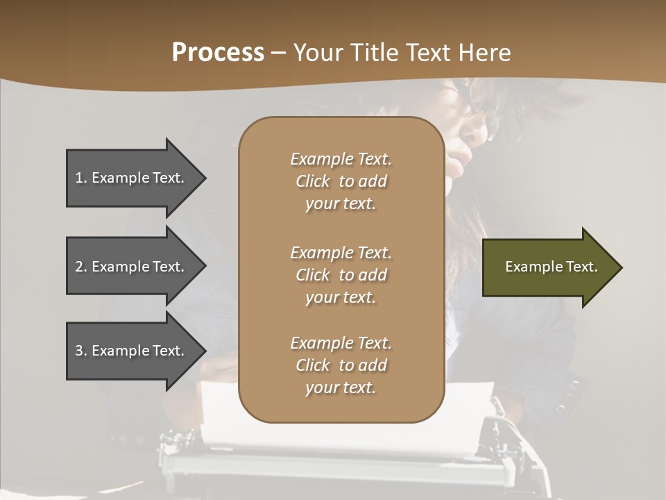 Adult Asian Typewriter PowerPoint Template