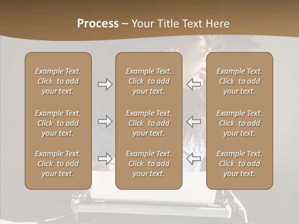 Adult Asian Typewriter PowerPoint Template