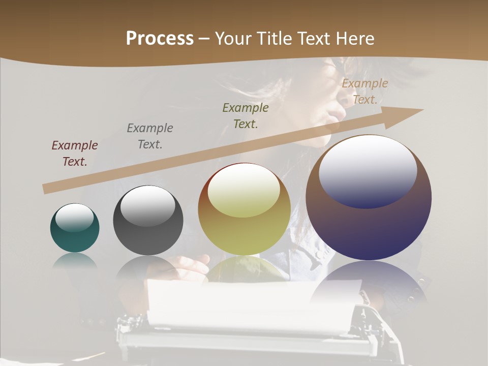 Adult Asian Typewriter PowerPoint Template