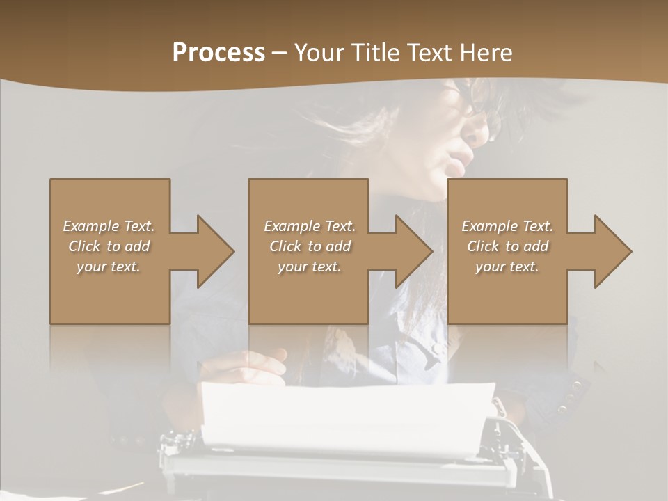 Adult Asian Typewriter PowerPoint Template