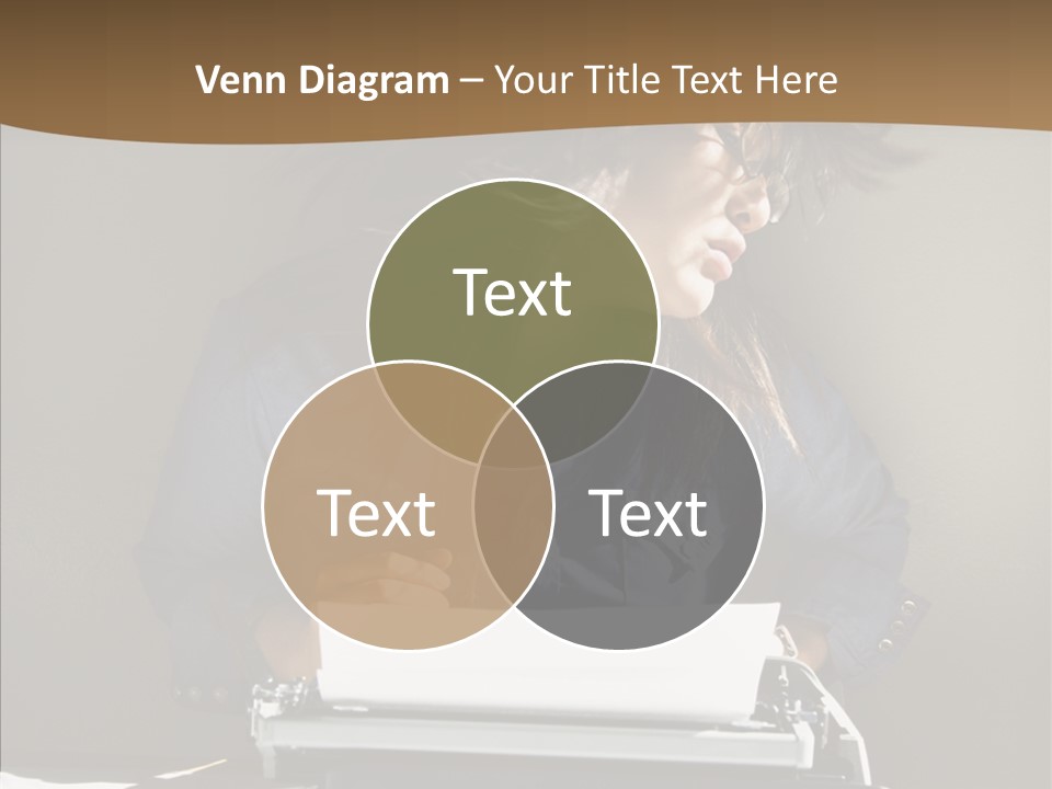 Adult Asian Typewriter PowerPoint Template