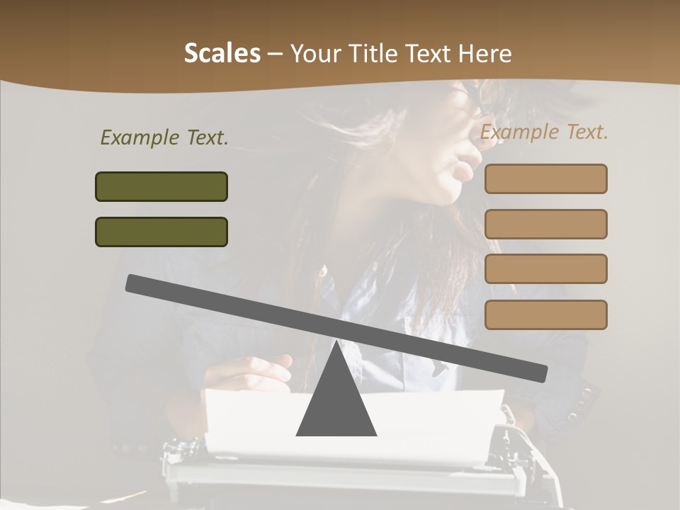 Adult Asian Typewriter PowerPoint Template