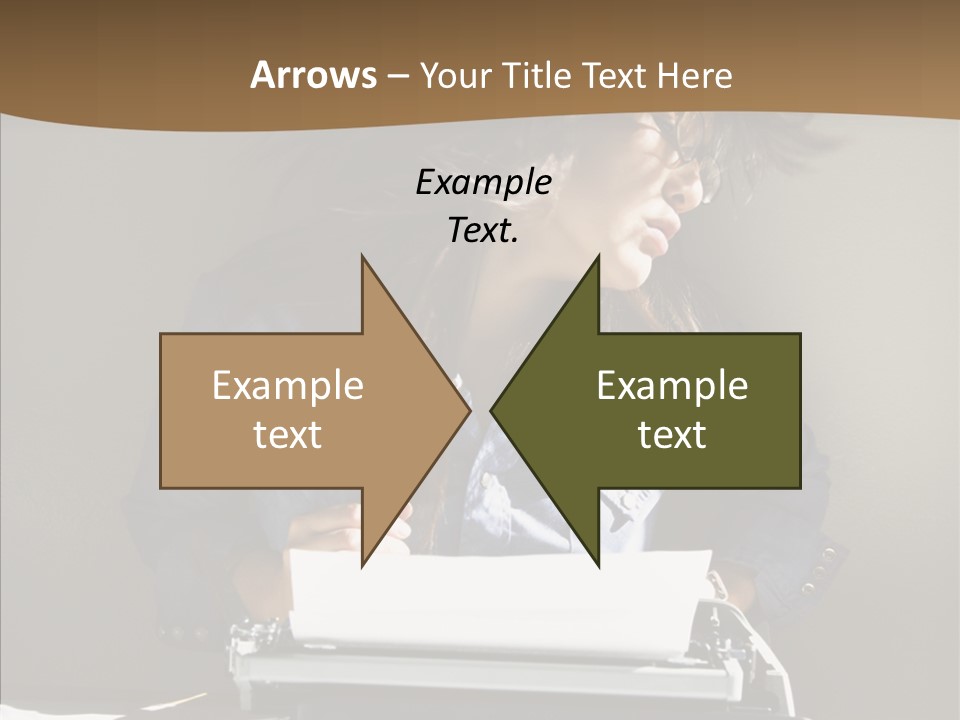Adult Asian Typewriter PowerPoint Template