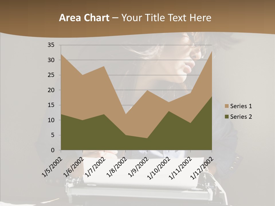 Adult Asian Typewriter PowerPoint Template