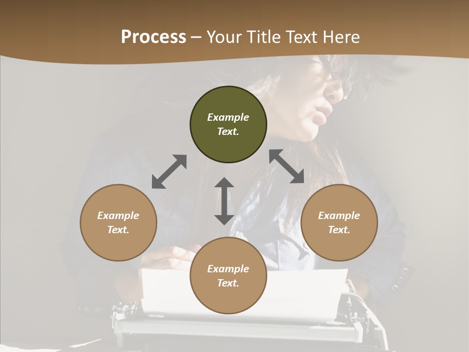 Adult Asian Typewriter PowerPoint Template