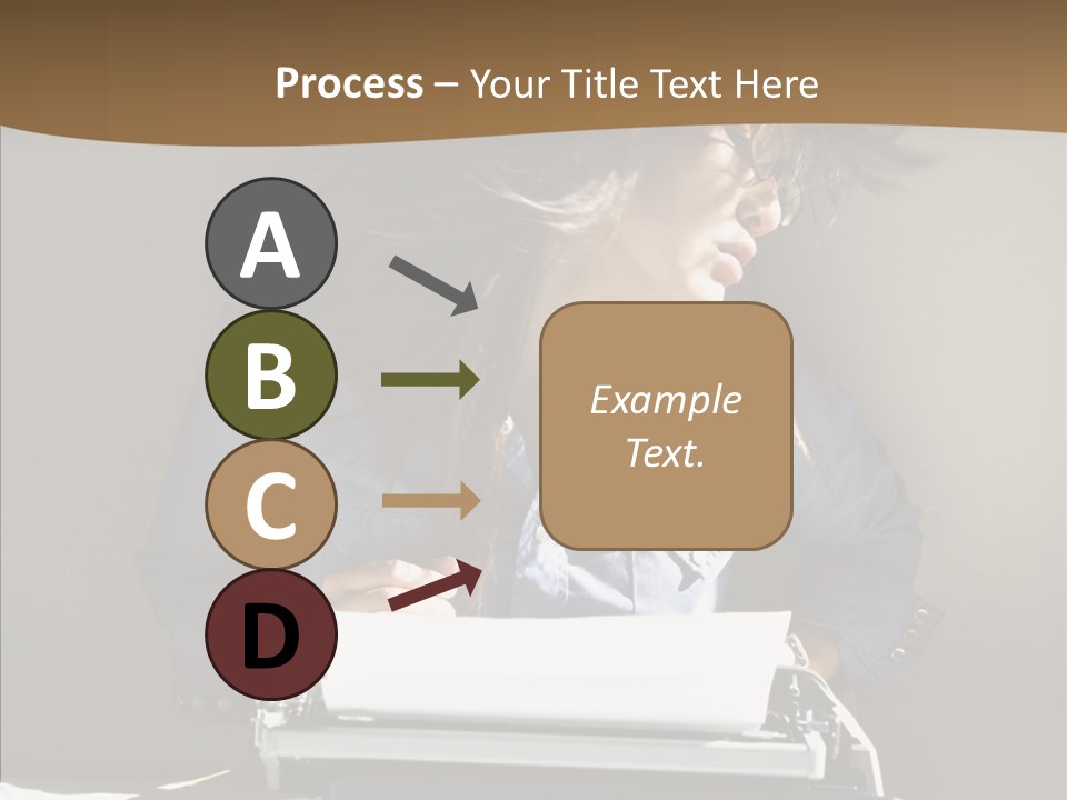 Adult Asian Typewriter PowerPoint Template