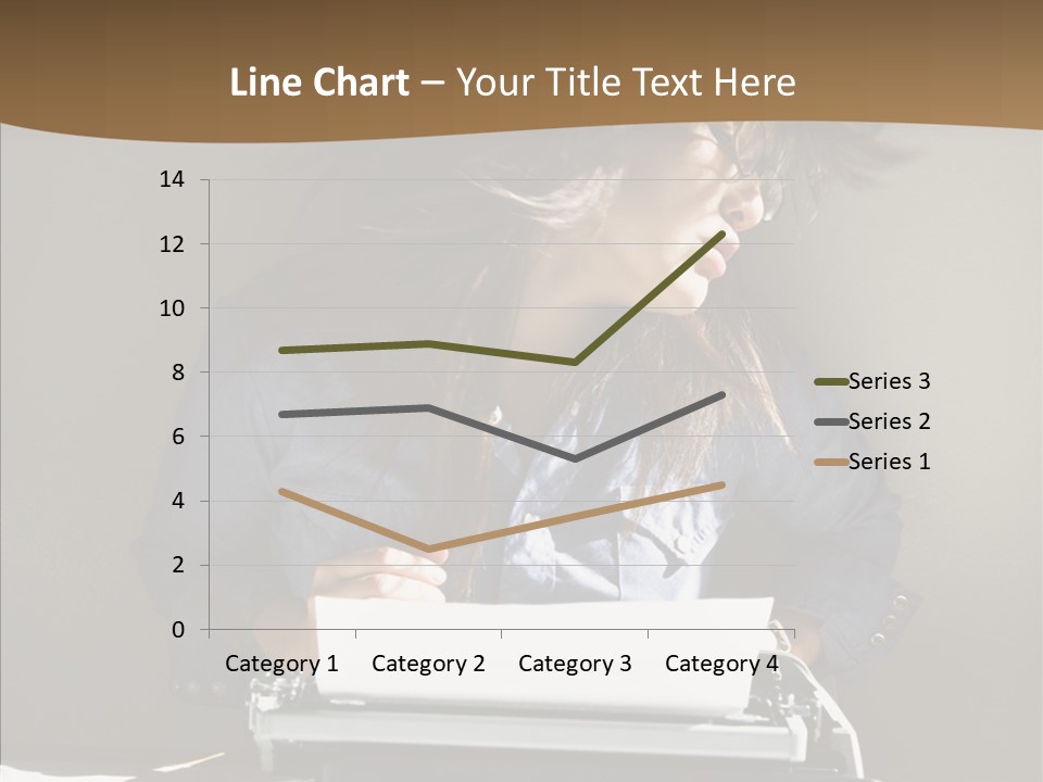 Adult Asian Typewriter PowerPoint Template