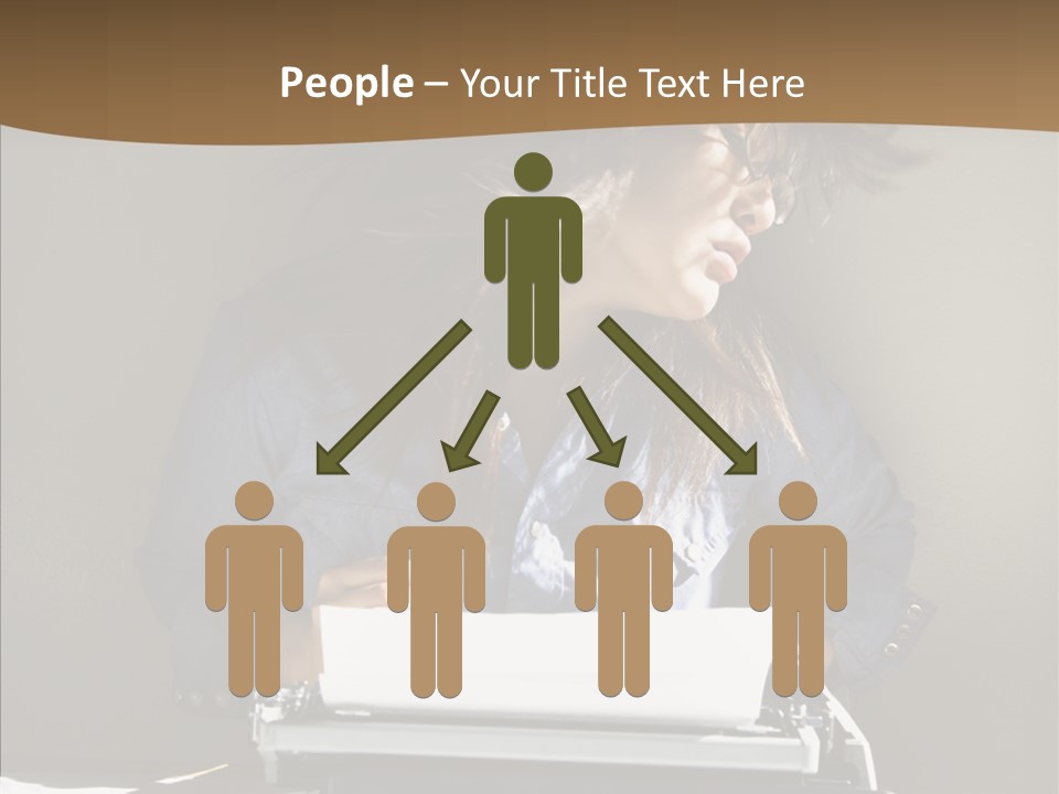 Adult Asian Typewriter PowerPoint Template