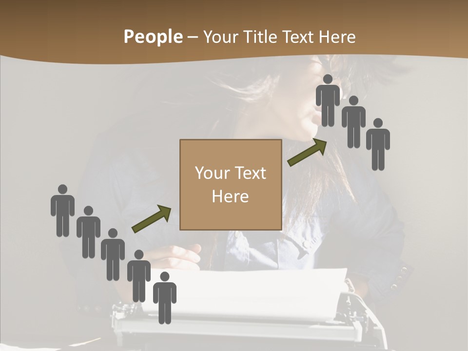 Adult Asian Typewriter PowerPoint Template