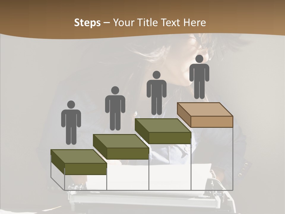 Adult Asian Typewriter PowerPoint Template