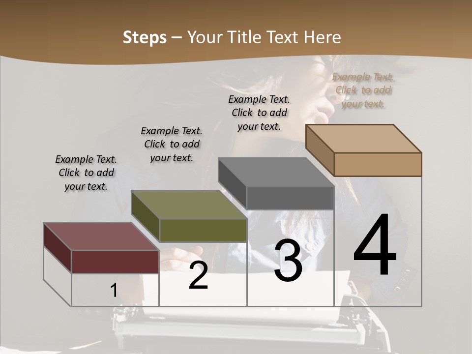 Adult Asian Typewriter PowerPoint Template