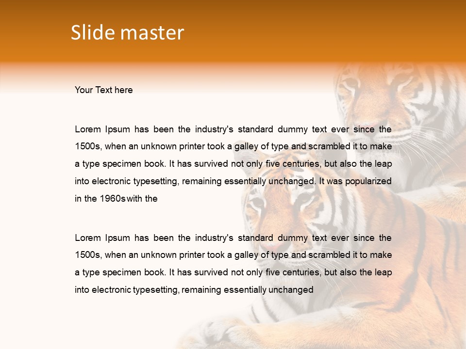 Teeth Hunter Siberian PowerPoint Template