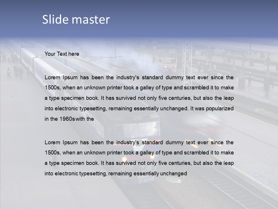 People Transport Traveler PowerPoint Template