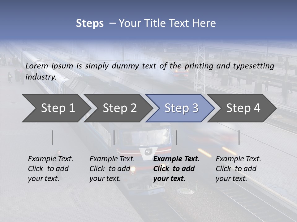 People Transport Traveler PowerPoint Template