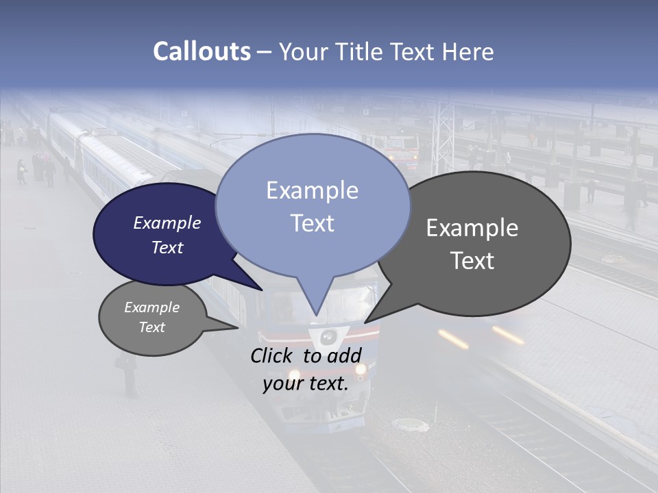 People Transport Traveler PowerPoint Template