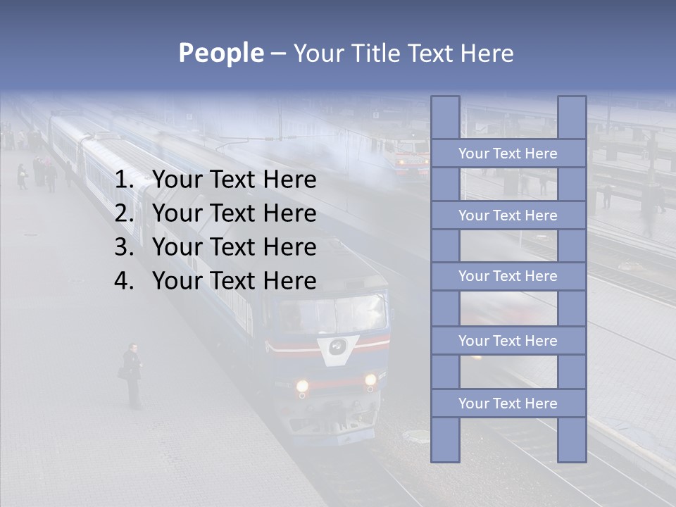 People Transport Traveler PowerPoint Template