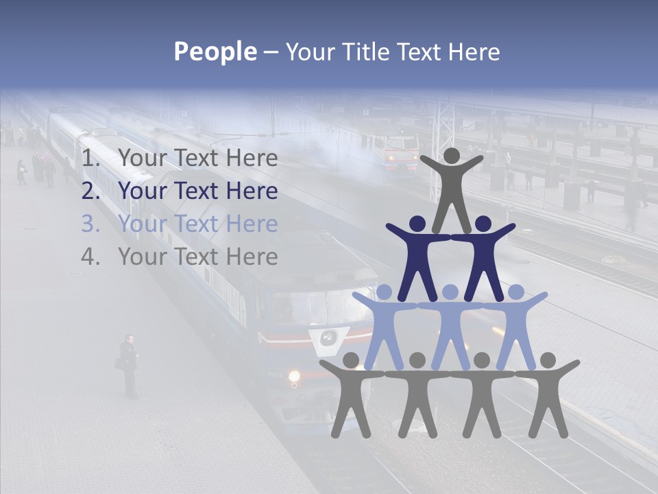People Transport Traveler PowerPoint Template