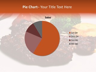 Vegetable Barbecue Meat PowerPoint Template