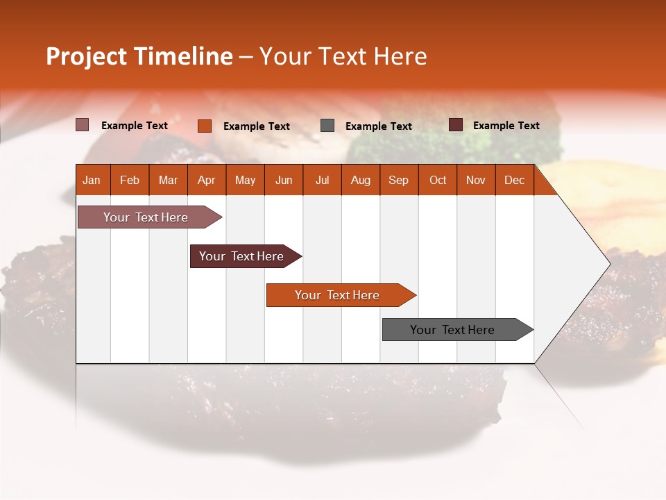 Vegetable Barbecue Meat PowerPoint Template