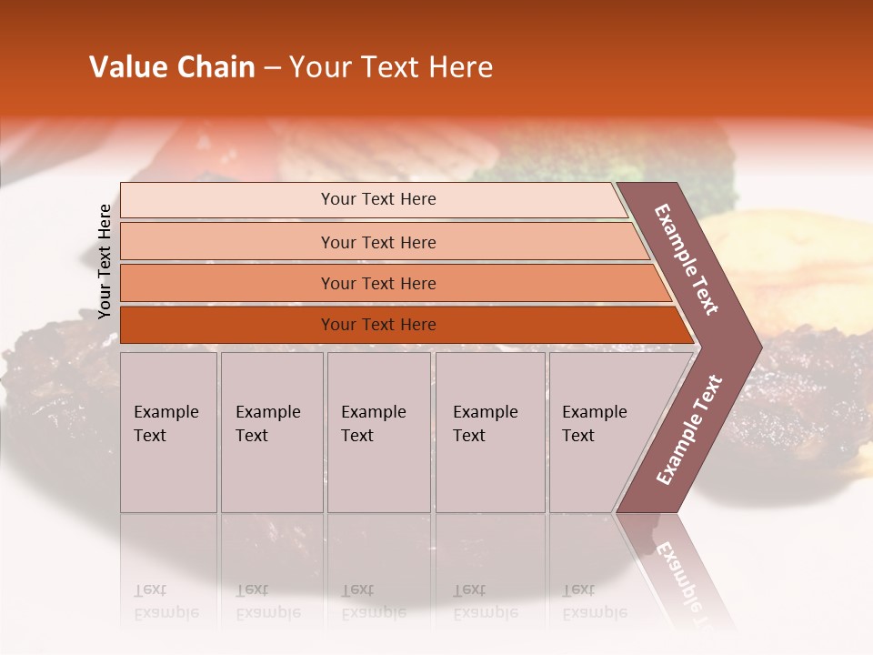 Vegetable Barbecue Meat PowerPoint Template