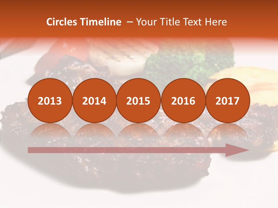 Vegetable Barbecue Meat PowerPoint Template