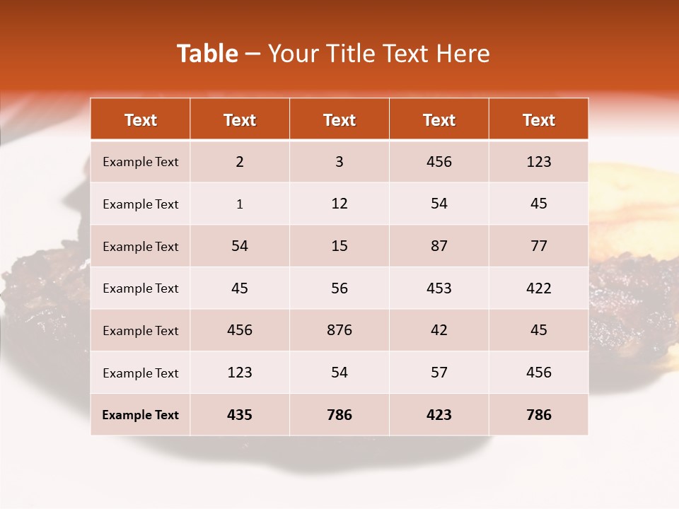 Vegetable Barbecue Meat PowerPoint Template