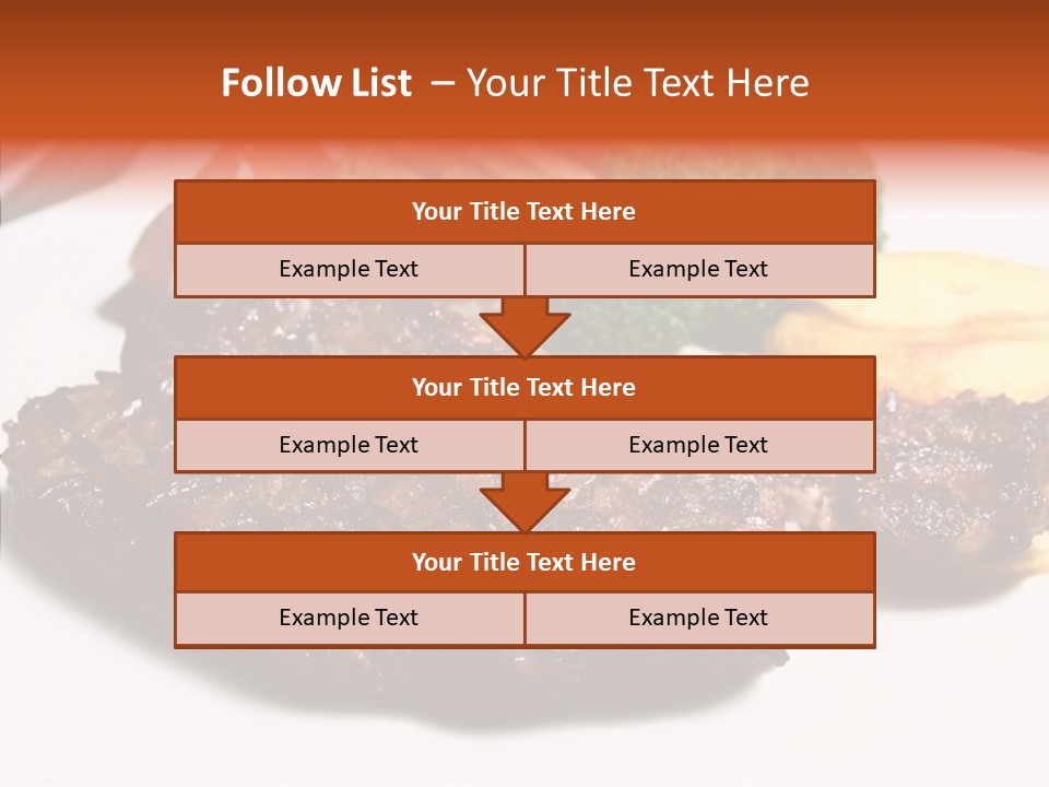 Vegetable Barbecue Meat PowerPoint Template