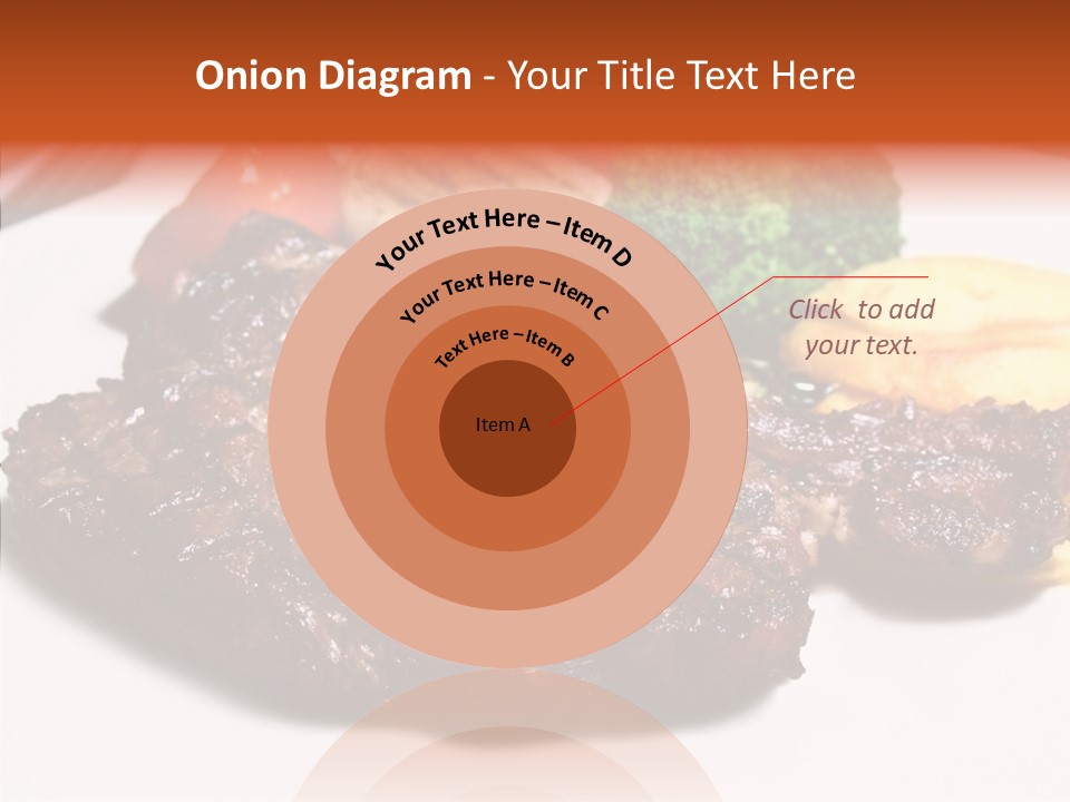 Vegetable Barbecue Meat PowerPoint Template