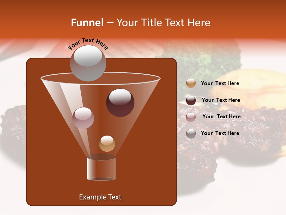 Vegetable Barbecue Meat PowerPoint Template