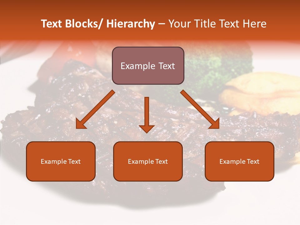 Vegetable Barbecue Meat PowerPoint Template