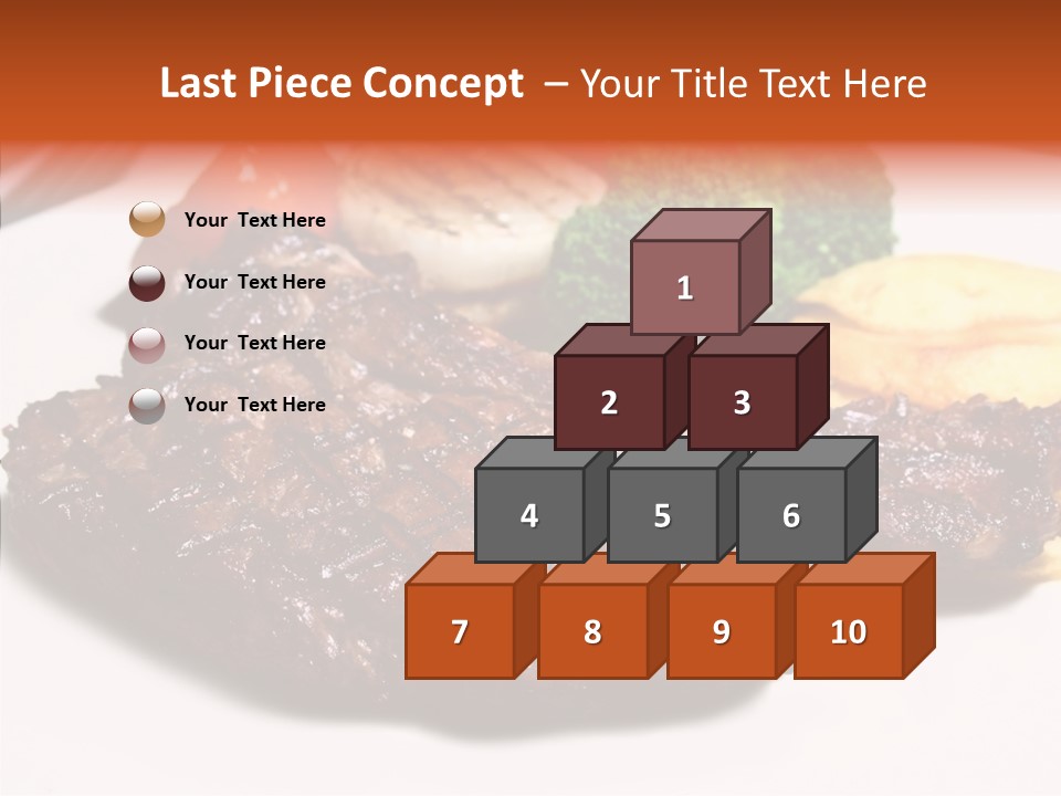 Vegetable Barbecue Meat PowerPoint Template