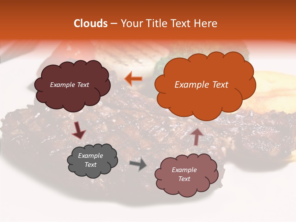 Vegetable Barbecue Meat PowerPoint Template