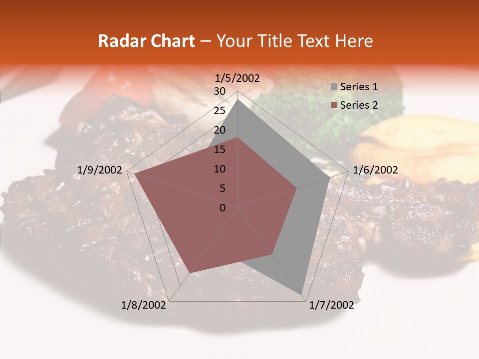 Vegetable Barbecue Meat PowerPoint Template