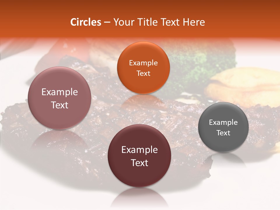 Vegetable Barbecue Meat PowerPoint Template