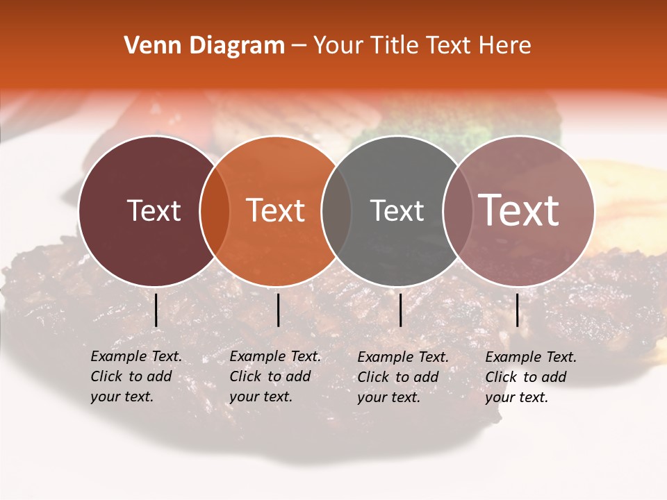 Vegetable Barbecue Meat PowerPoint Template