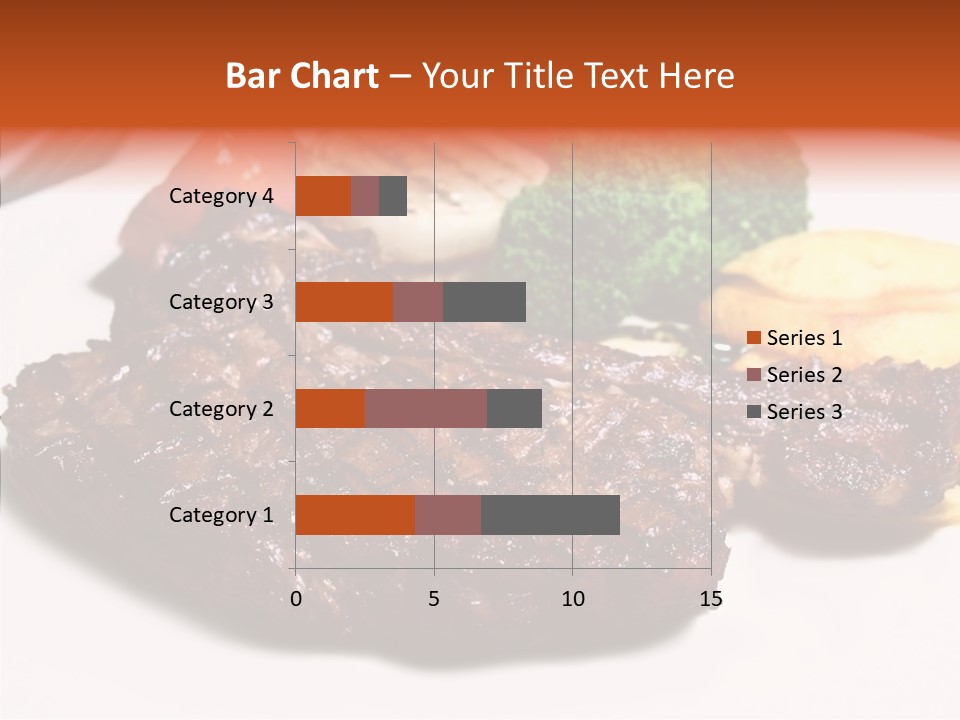 Vegetable Barbecue Meat PowerPoint Template