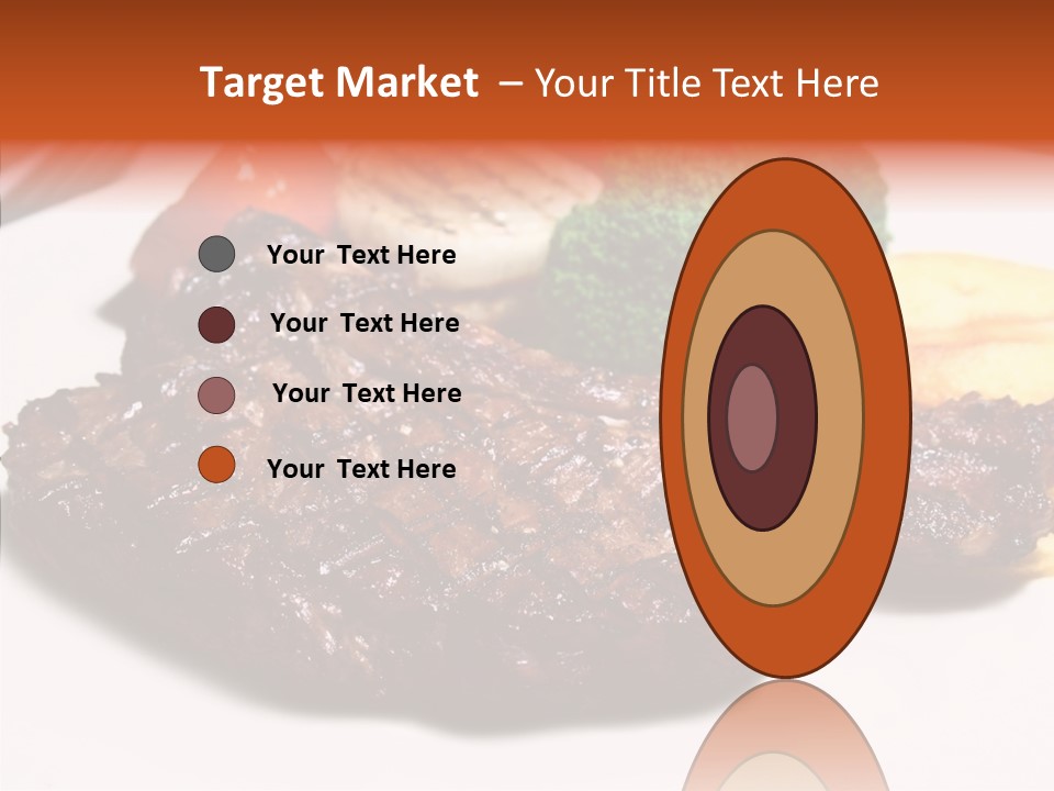 Vegetable Barbecue Meat PowerPoint Template