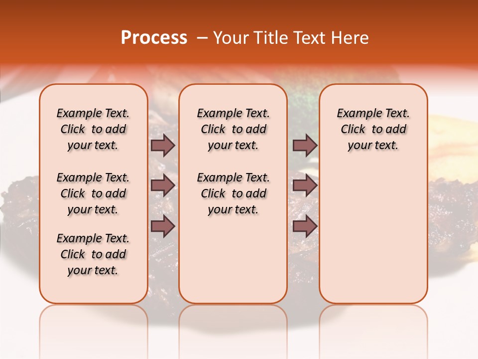 Vegetable Barbecue Meat PowerPoint Template