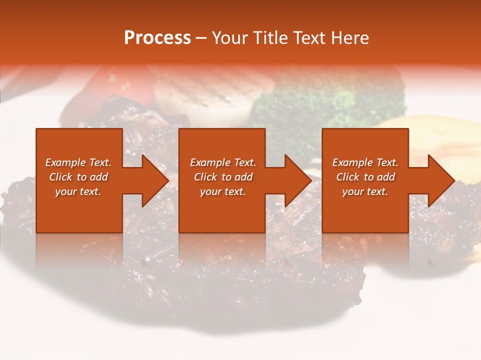 Vegetable Barbecue Meat PowerPoint Template