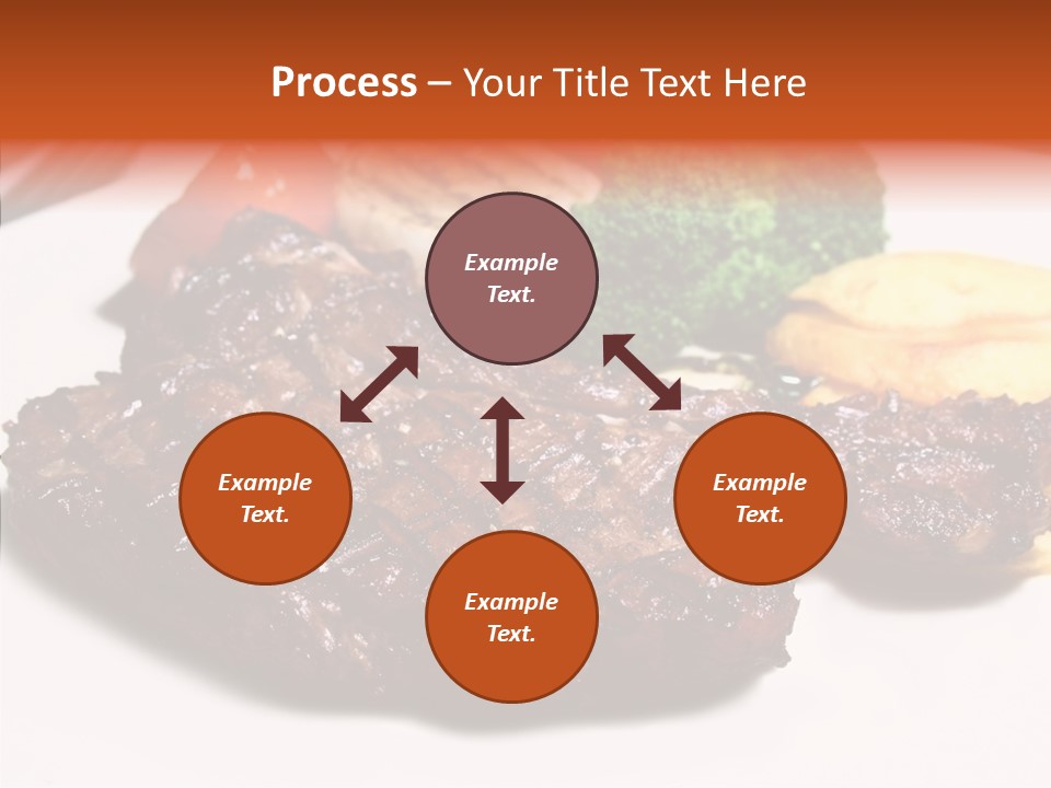 Vegetable Barbecue Meat PowerPoint Template