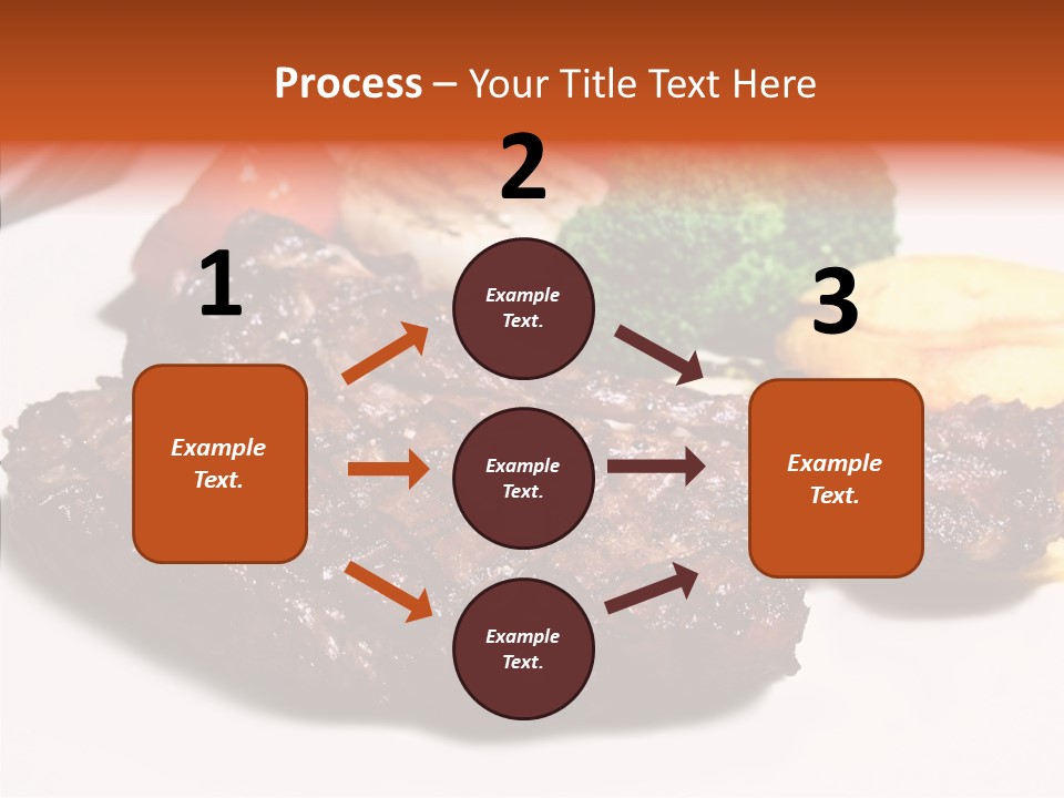 Vegetable Barbecue Meat PowerPoint Template